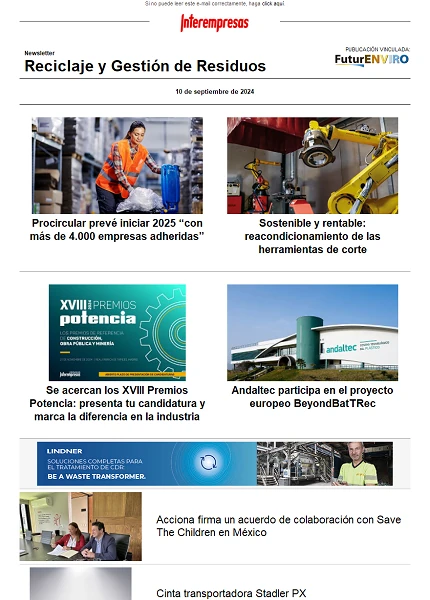 Newsletter Reciclaje y Gestión de Residuos