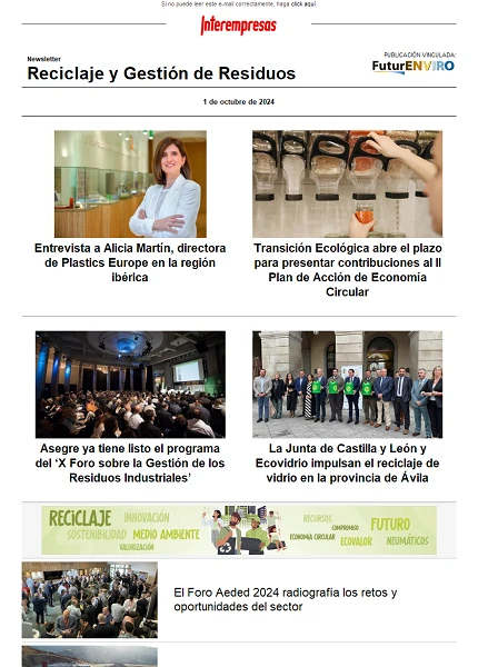 Newsletter Reciclaje y Gestión de Residuos