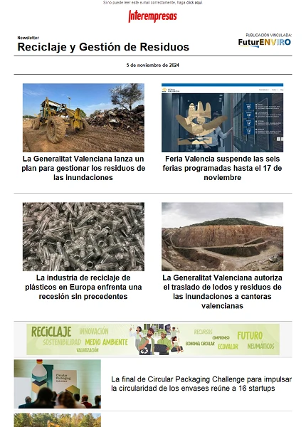 Newsletter Reciclaje y Gestión de Residuos