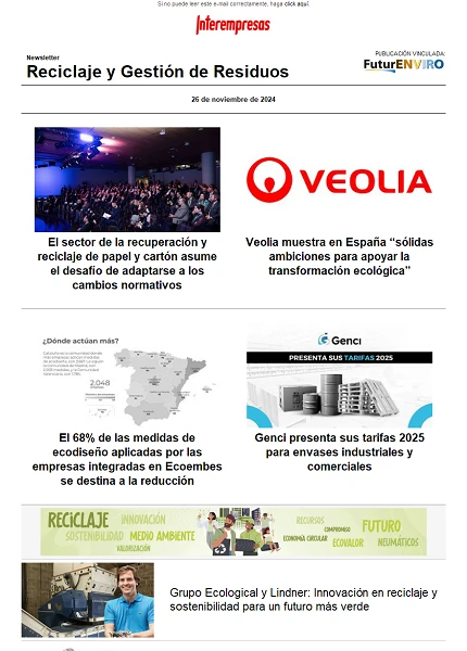 Newsletter Reciclaje y Gestión de Residuos