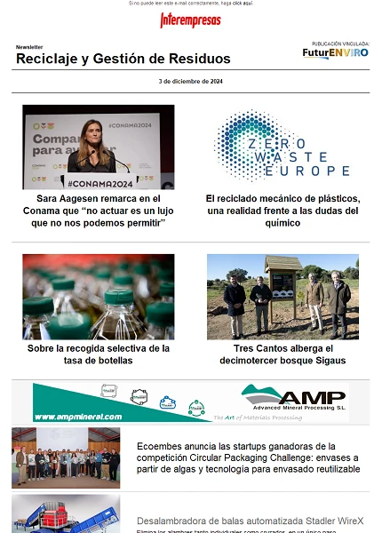 Newsletter Reciclaje y Gestión de Residuos