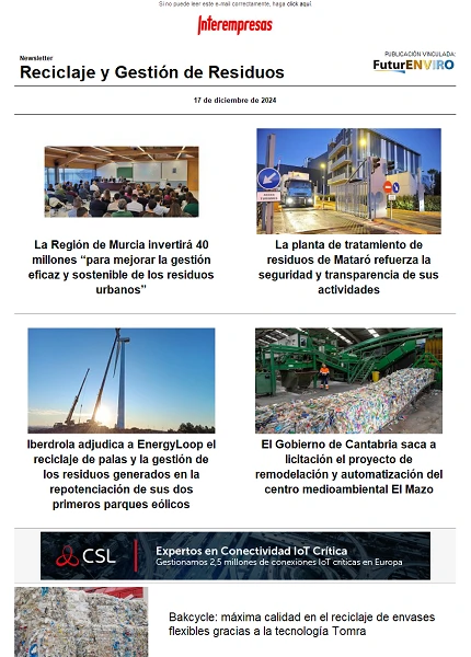 Newsletter Reciclaje y Gestión de Residuos