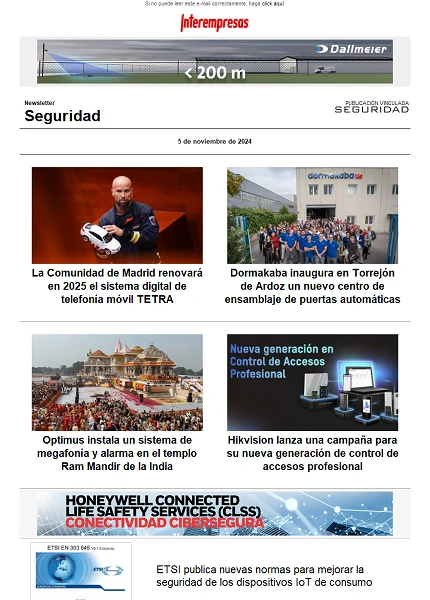 Newsletter Seguridad