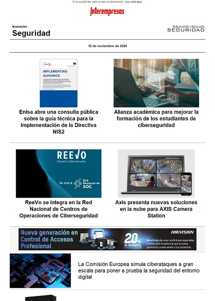 Newsletter Seguridad