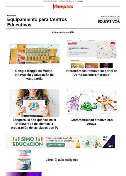 Equipamiento para Centros Educativos