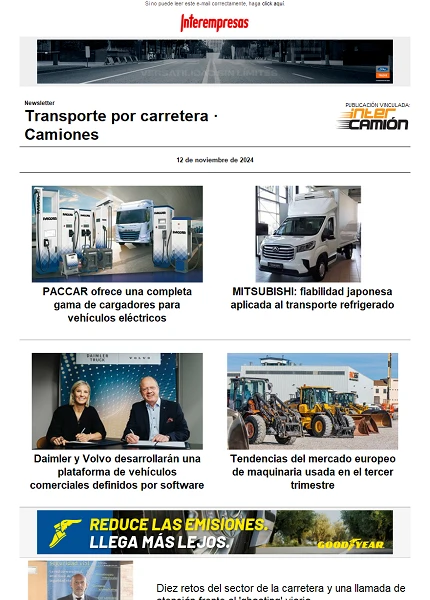 Newsletter Transporte por Carretera · Camiones