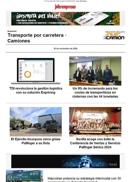 Newsletter Transporte por Carretera · Camiones