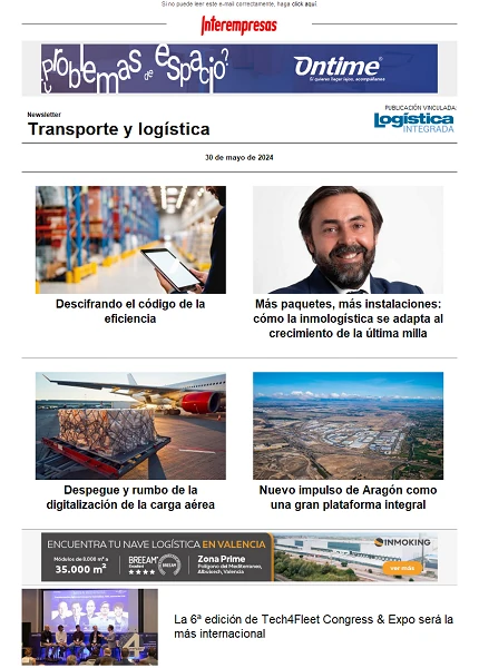 Newsletter Transporte y logística