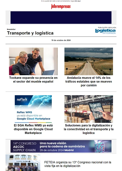 Newsletter Transporte y logística