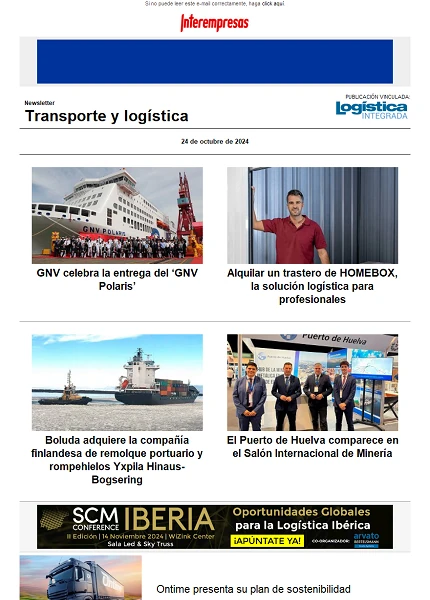 Newsletter Transporte y logística