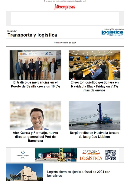 Newsletter Transporte y logística