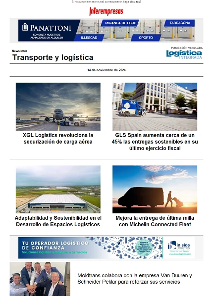 Newsletter Transporte y logística