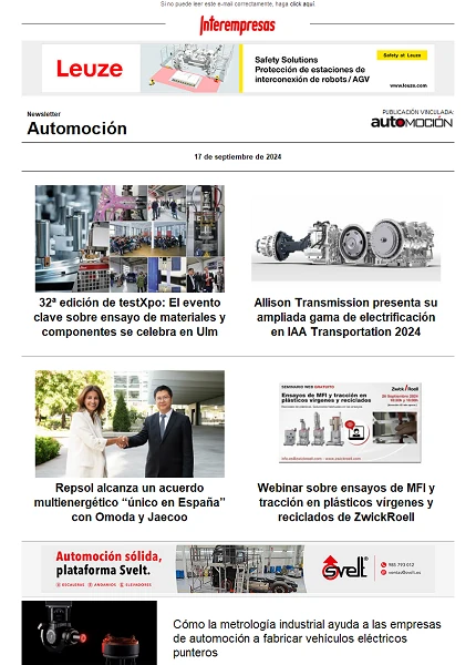 Newsletter Automoción