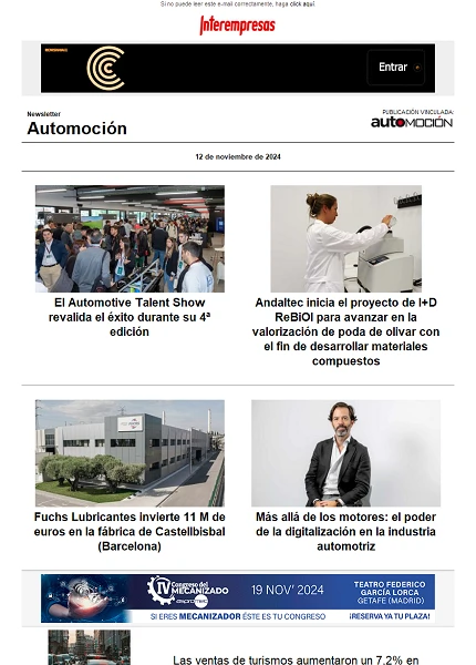 Newsletter Automoción