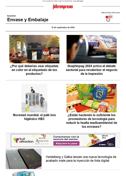 Newsletter Envase y Embalaje