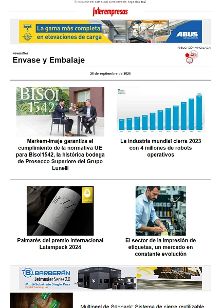 Newsletter Envase y Embalaje