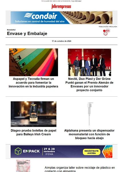 Newsletter Envase y Embalaje