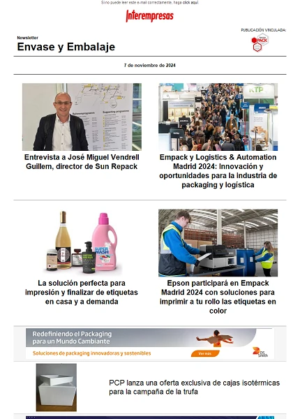 Newsletter Envase y Embalaje