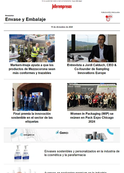 Newsletter Envase y Embalaje