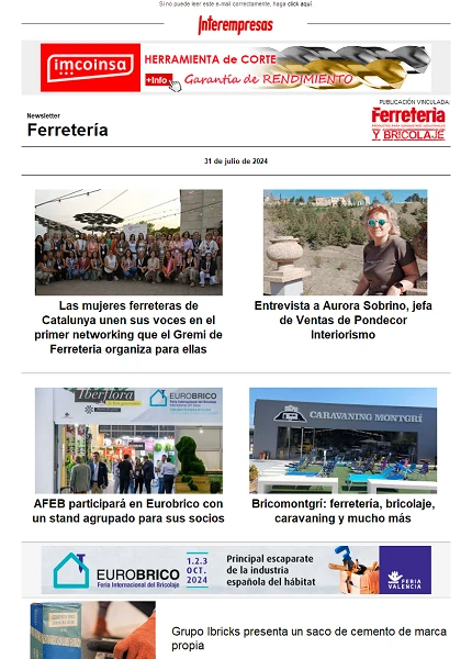 Newsletter Ferretería