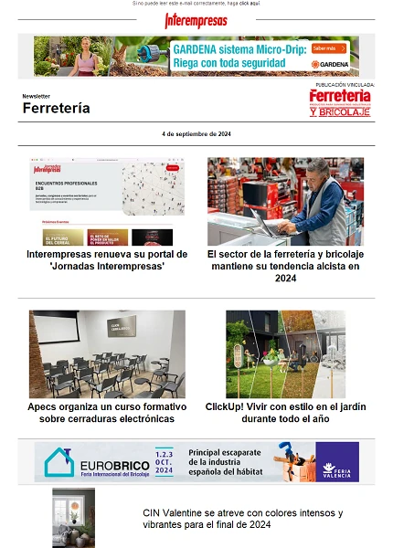 Newsletter Ferretería