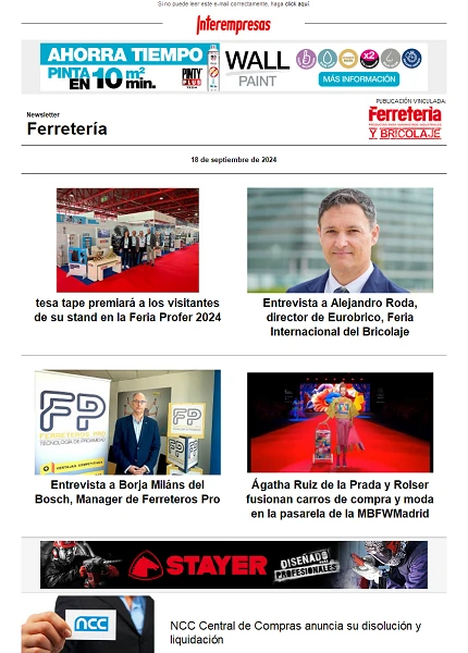 Newsletter Ferretería