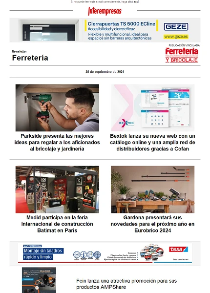 Newsletter Ferretería