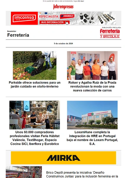 Newsletter Ferretería