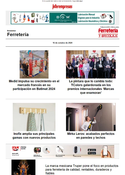 Newsletter Ferretería