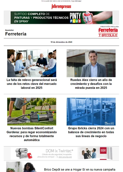 Newsletter Ferretería