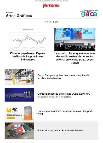 Newsletter Artes Gráficas