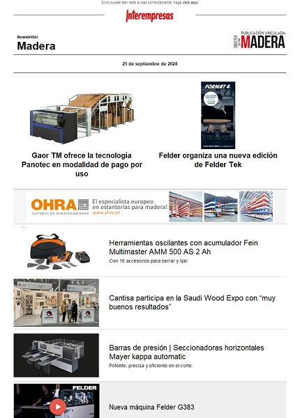 Newsletter Madera