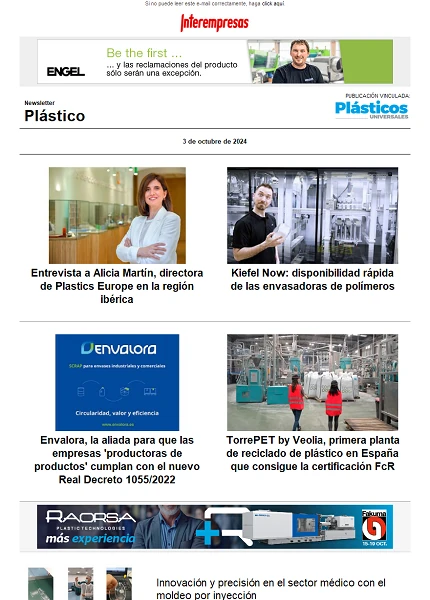 Newsletter Plástico