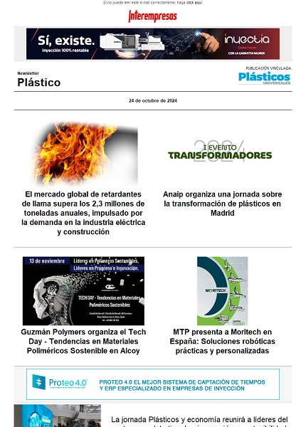 Newsletter Plástico