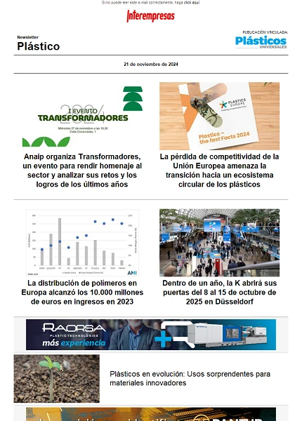 Newsletter Plástico