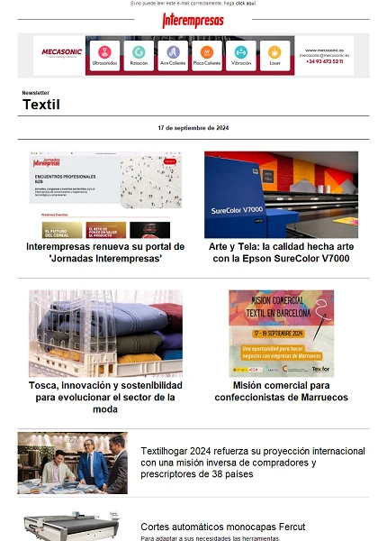 Newsletter Textil