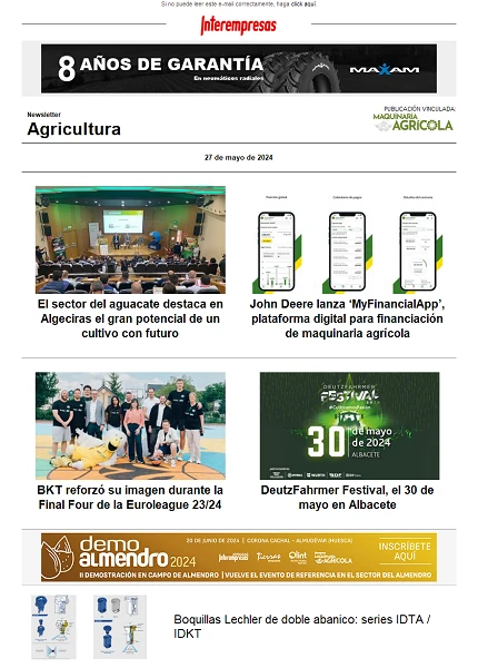 Newsletter Agrícola
