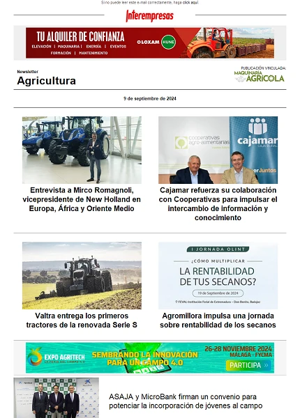 Newsletter Agrícola