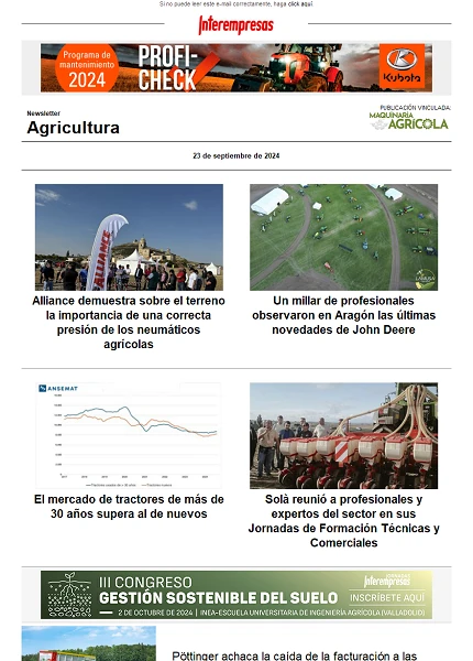 Newsletter Agrícola