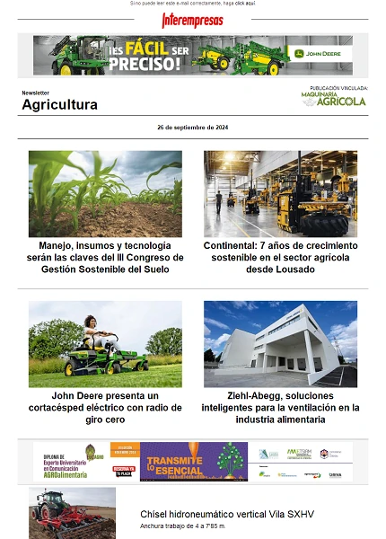 Newsletter Agrícola