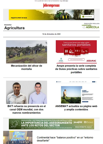 Newsletter Agrícola