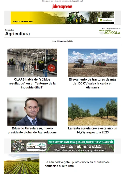 Newsletter Agrícola