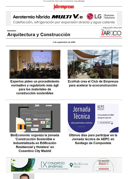 Newsletter Arquitectura y Construcción