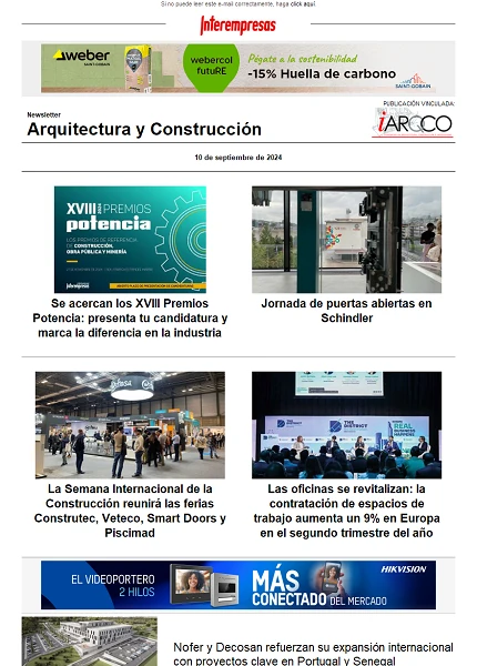 Newsletter Arquitectura y Construcción