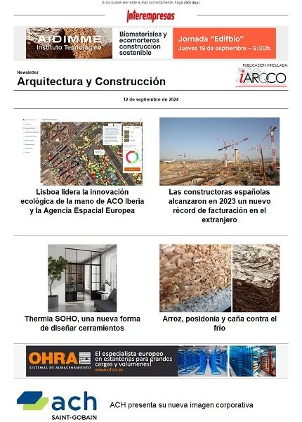 Newsletter Arquitectura y Construcción