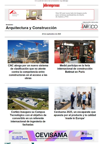 Newsletter Arquitectura y Construcción