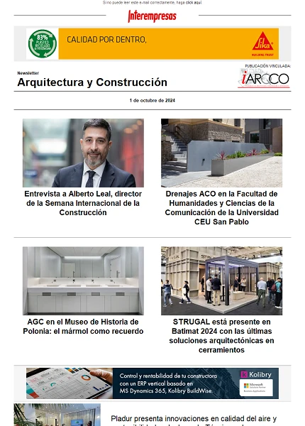 Newsletter Arquitectura y Construcción