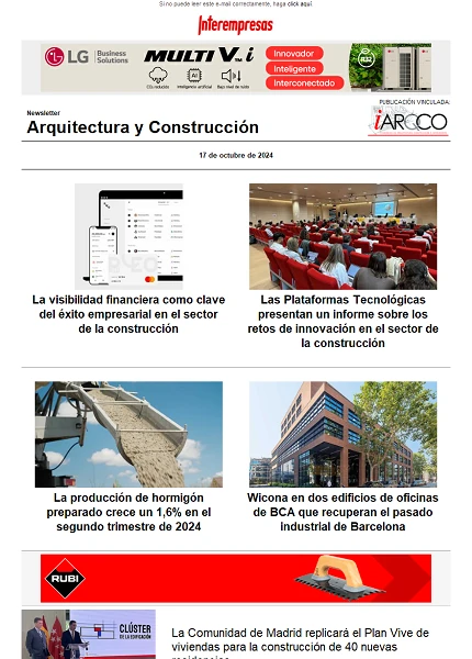 Newsletter Arquitectura y Construcción