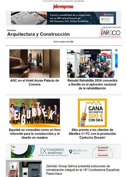 Newsletter Arquitectura y Construcción