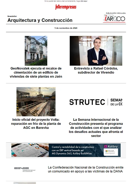 Newsletter Arquitectura y Construcción